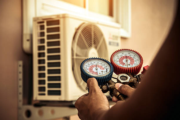 Professional Hvac technician working in Fort Eustis, VA